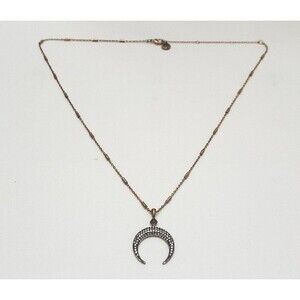 Stella And Dot Diedre Double Horn Pendant Necklace